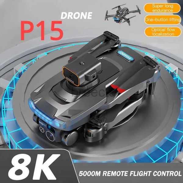 Dronlar Max/Pro Drone 4K/8K GPS Fırçasız Engel Kaçınma RC FPV HD Hava Fotoğrafları Çift Kamera Uzaktan Kumanda Uçak LDD240313