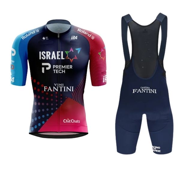 2024 ISRAEL ACADEMY Maglia da ciclismo Set 19D Pantaloncini da bici Kit Ropa Ciclismo MENS Estate Quick Dry BICICLETTA Maillot Abbigliamento inferiore