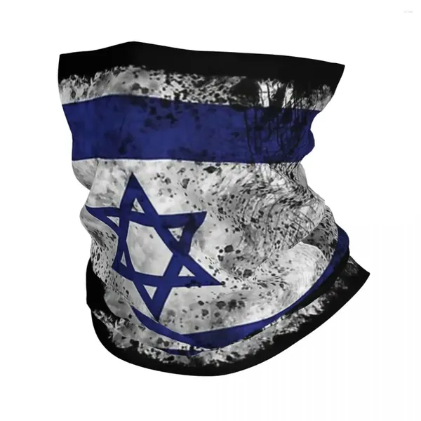 Lenços Israel Bandeira Bandana Pescoço Capa Impresso Envoltório Lenço Multi-Uso Headwear Equitação para Homens Mulheres Adulto Toda a Temporada