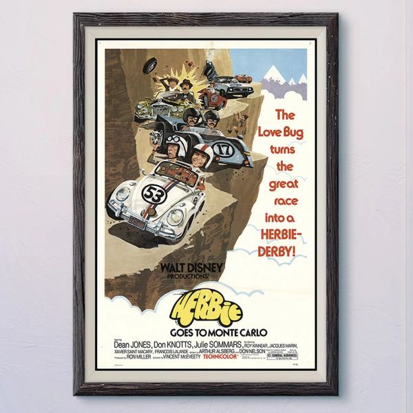 Caligrafia N153 HERBIE Vintage Clássico Filme Parede Pano De Seda HD Poster Arte Decoração de Casa Presente