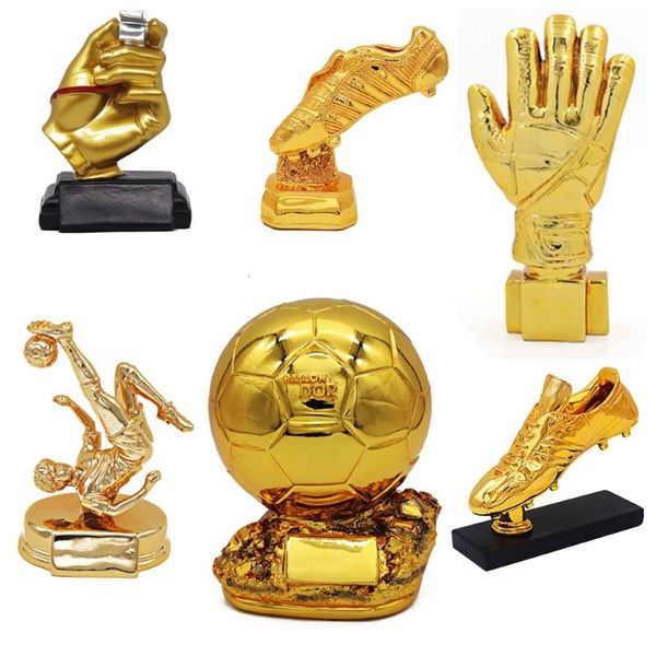 Objetos decorativos estatuetas troféu de futebol banhado a ouro DHAMPION Award League Souvenir Cup Fan Gift Shooter Crafts Europea249S