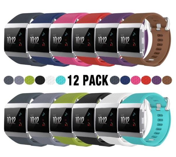 Fitbit Ionic Band, 12 шт. в упаковке, классические цвета, SmallLarge, TPE браслет, сменный ремешок для Fitbit Ionic Smart Fitness Tracker FC9506966