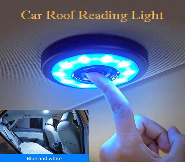 Drahtlose LED-USB-Auto-Innenraum-Deckenkuppel-Leseleuchte, Dach-Magnet-Lampe, Auto-Styling, Auto-Nachtlicht, Kofferraum, wiederaufladbar, weiß, bl4479263