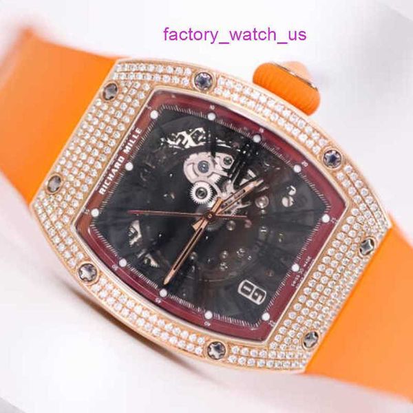 Aufregende Uhr RM Watch Hot Watch RM023 Unisex 18K Roségold mit Diamantbesatz Swiss Luxury Leisure Sports