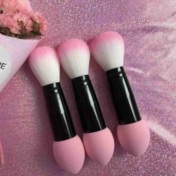 Pincéis de maquiagem profissional pincel duplo esponja de maquiagem imagic cosméticos em pó caneta até blush pincéis ldd240313