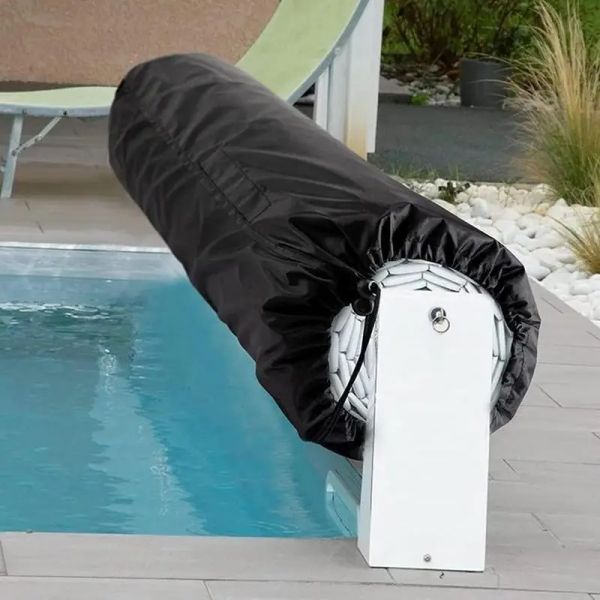 Acessórios piscina carretel capa ao ar livre à prova dwaterproof água uv proteção piscina solar rolo carretel capa protetora solar cobertor piscina ferramenta