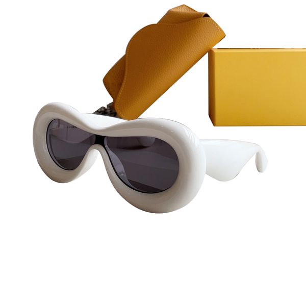 Damen-Luxus-Designer-Sonnenbrille für Damen, 40099, Herren-Sonnenbrille, schwimmende Herren-Sonnenbrille, modisch, schützt die Augen, verbundene Katzenaugen, UV400, lustige europäische Hip-Hop-Brille