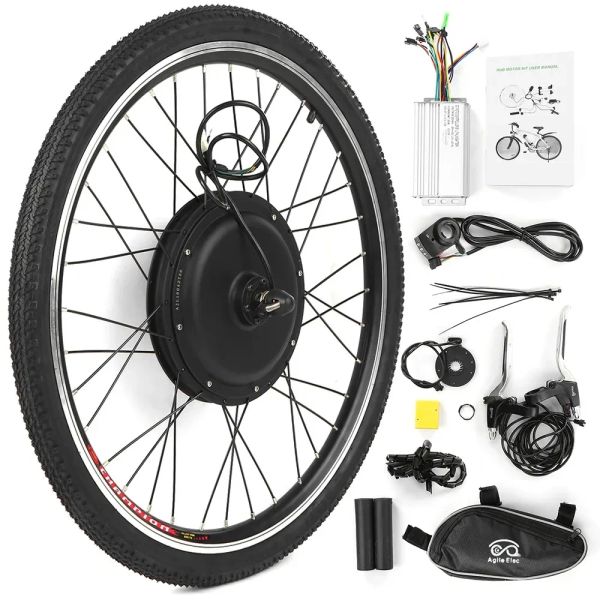 Schroevendraaiers 26 x 1,75 Zoll E-Bike-Umrüstsatz, Fahrrad-Hinterradnabenmotor-Satz, 48 V, 1000 W, leistungsstarker E-Bike-Motor-Satz, bürstenloser Controller