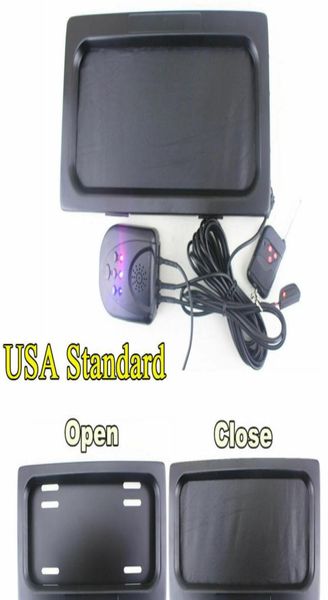 Versione USA Auto Car Vehicle HideAway Shutter Cover Up Telaio targa elettrico Stealth con telecomando 315170258mm 12x6 pollici3063850