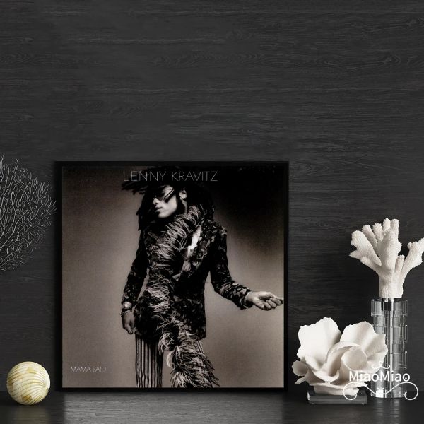 Kalligraphie Lenny Kravitz Mama Said Musik Album Cover Poster Leinwand Kunstdruck Home Decor Wandgemälde (Kein Rahmen)