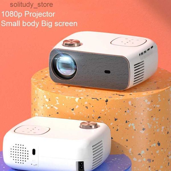 Outros acessórios do projetor Yersida RD882 Novo projetor portátil de LCD 280 ANSI Speaker interno 1920 * 1080p Full HD 4K 3D LED Projector Hy300 Q240322