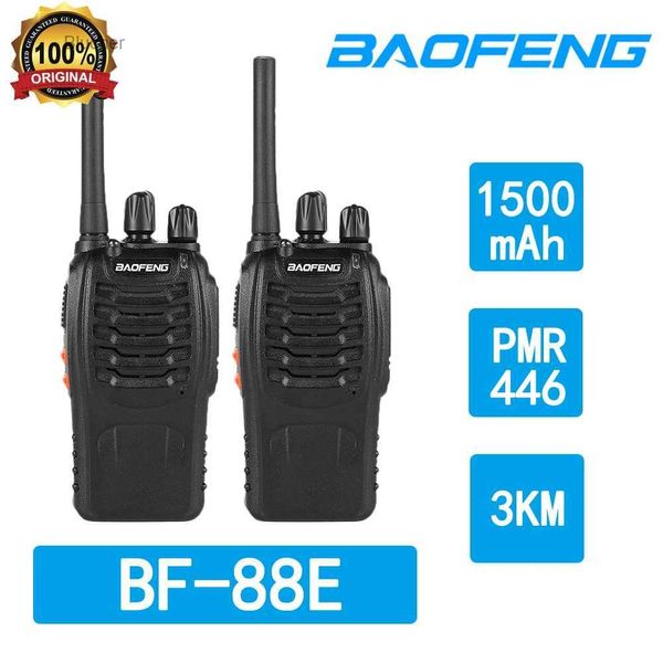 Рация Baofeng BF-88E PMR для разговора на большие расстояния, канал 16, рация, 446,19375 МГц, лицензированное радио с зарядным устройством ЕС и гарнитуройL2403