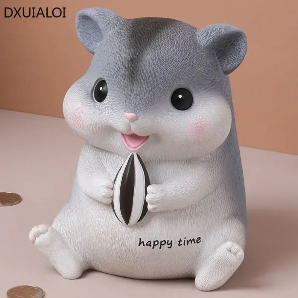 Caixas DXUIALOI CRIATIVO CRIATIVO CRIANÇAS CRIANÇAS DE PUBLY BANK Crafts pode armazenar e levar o Piggy Bank Home Decoration Bedroom Desktop