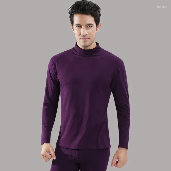 Intimo termico da uomo Modal Abito a collo alto Autunno e inverno Abiti sottili Pantaloni lunghi Set di base