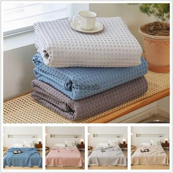 Conjuntos de edredons colcha simples para o verão 100x150 tamanho colcha para crianças tamanho único/queen cobertores de algodão para casa sofá cama yq240313