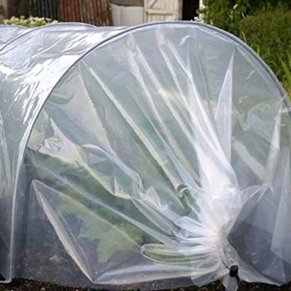 Теплицы 3*4/6/10 мПрозрачная овощная теплица для сельского хозяйства, пластиковая крышка, водонепроницаемая анти-УФ-защита для садоводства, защита растений