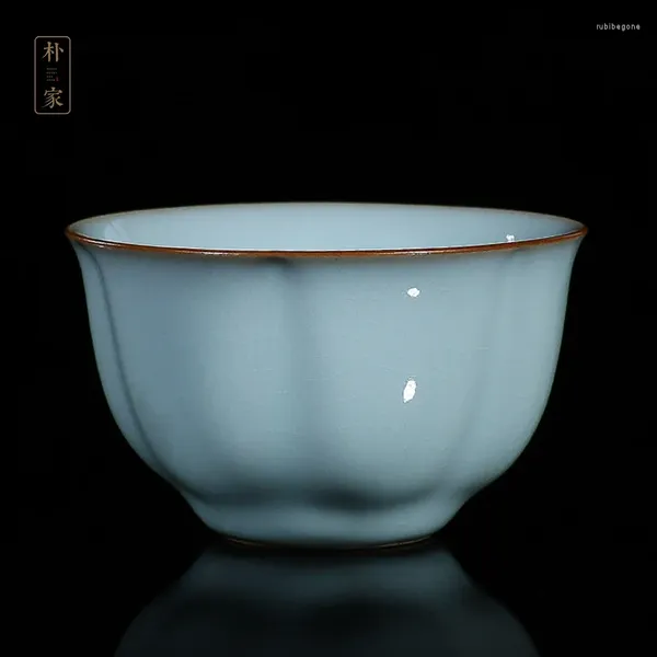 Set da tè |Ru Kiln Tea Cup Ceramic Master Single Ru Zhou Porcellana Pezzo aperto Individuale