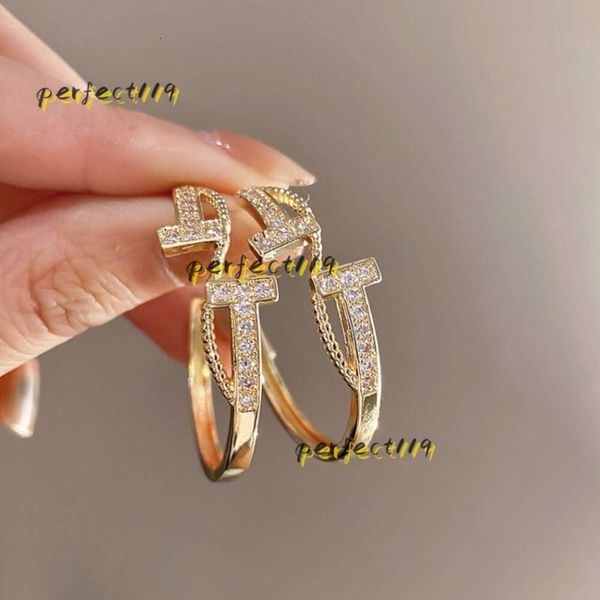 Stud Stud Return Ancients Brincos Designer Jóias para Mulheres 925 Sterling Silver Hoop Stud Moda Cor de Ouro Strass Cristal Mulheres Festa Casamentos Presente 2024