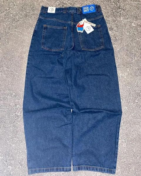 Herren Jeans Retro Klassisch Blau Sport Gerade Für Männer Und Frauen Y2k Harajuku Streetwear Jugend Lässige Hohe Taille Lose Breite bein Hosen