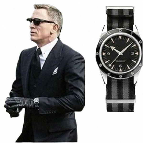 Orologio da uomo meccanico in acciaio inossidabile di alta qualità in tessuto marrone moda Orologio sportivo automatico da uomo tourbillon Orologi da polso # 007 e0tg #