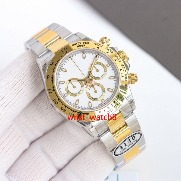 Luxus klassische Herrenuhren 41 mm für Designer Watche 4130 Uhrwerk mechanische automatische Herrenuhr 904L Edelstahl Saphir Mode Armbanduhren dhgate