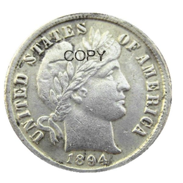 US Barber Dime 1894 P S O Craft Argento placcato Copia monete fabbrica di produzione di stampi in metallo 2596