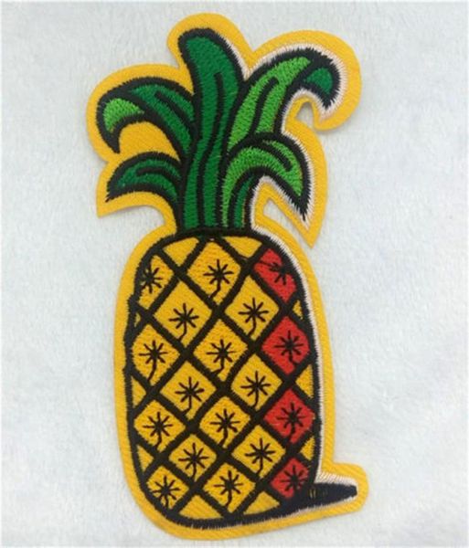 Ganze hohe Qualität, niedrige Ananas-Stickerei, zum Aufbügeln, Kleidung, genäht, Applikation, Rucksack, Hut, Motiv 8167152