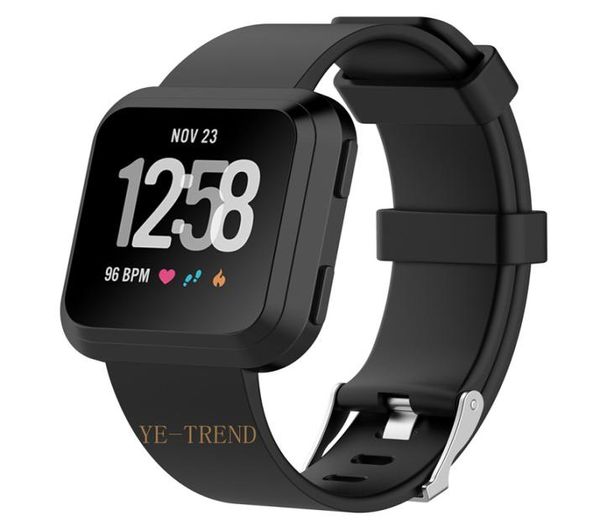 Per cinturini Fibtbit Versa Accessori di ricambio sportivi in silicone morbido Cinturino per cinturino per Fitbit Versa Smart Watch 20181378673