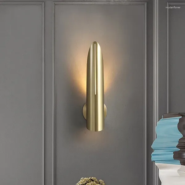 Duvar lambası Modern Stil Retro Endüstriyel Sıhhi Tesisat Yurt Oda Dekor Merdiven Antika Banyo Aydınlatma Kristal Sconce