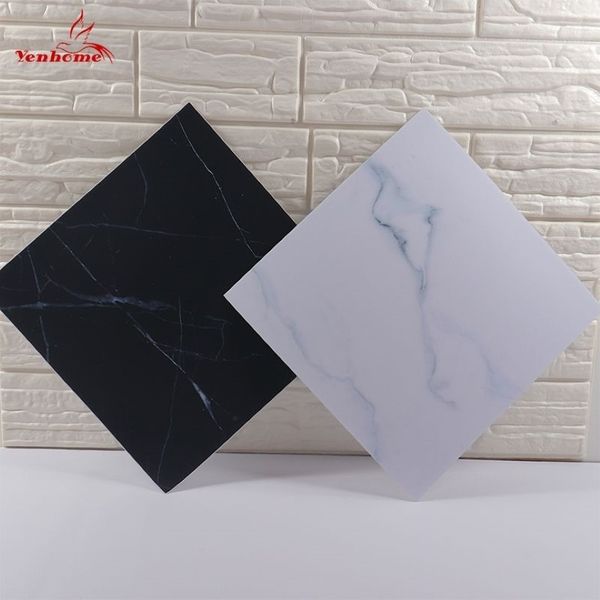 Nordic Vinile autoadesivo Marmo Texture Decalcomanie da muro Spessore impermeabile Bagno Cucina Pavimentazione Piastrelle Adesivo Home Decor 30x30cm 2317t