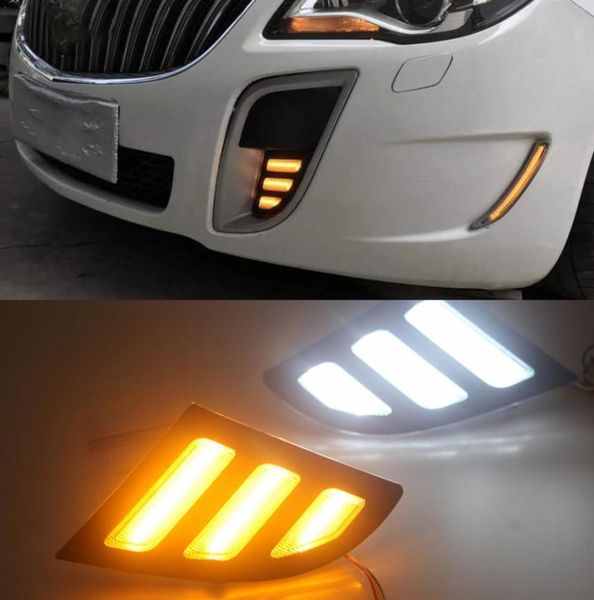 1 conjunto de luzes diurnas de led, lâmpada de neblina abs 12v drl para buick regal gs opel insignia 2010 2011 2012 2013 2014 2015 20162399850