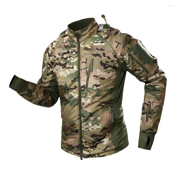 Jagdjacken Herren Taktische Jacke Outdoor Multicam Weiche und warme Kleidung Bergsteigen Wasserdichte Armee Militär