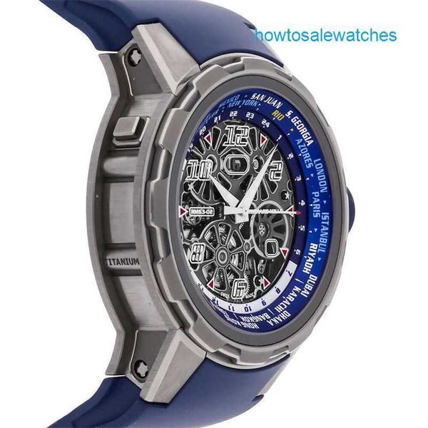 Relógio automático RM Relógio de marca RM63-02 Relógio automático masculino de titânio de 48 mm RM63-01