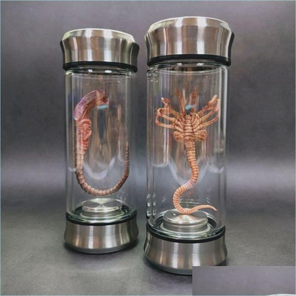 Objetos Decorativos Estatuetas Objetos Decorativos Estatuetas Alien Jar Xenomorph Espécime Faceher Embrião Vidro Filme Prop Réplica 23022 Dhwxz