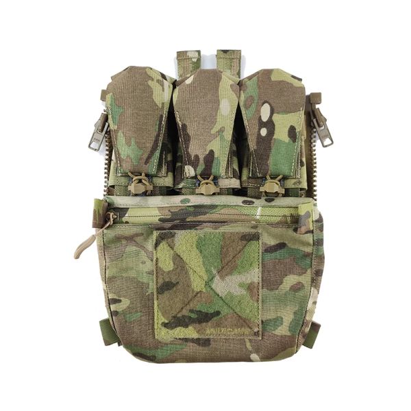 Çantalar Twp115 Delrusting Twinfalcons Taktik Arka Panel Taktik Yelek için Banger Askeri Molle Zipper Paket Çantası 500D Cordura