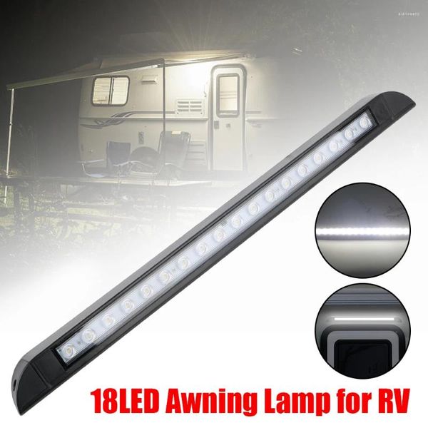 Todo o terreno rodas 6000k lâmpada exterior do reboque para rv caravana lâmpadas de parede interiores 18 led toldo equipamento de luz de acampamento ao ar livre 12-28v