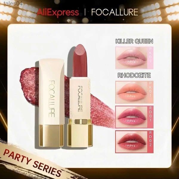 Губная помада FOCALLURE Блестящий бальзам для губ 8 цветов Shimmer Lips Plumper Увлажняющая помада Длительный водостойкий уход за губами Косметика для макияжа 240313