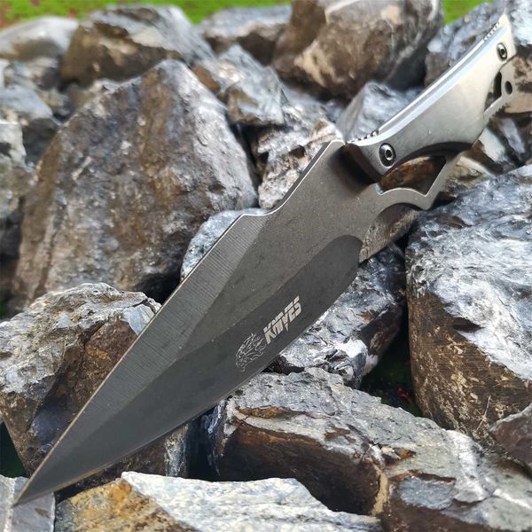 Coltelli da caccia da campeggio fissi 8CR18MOV Coltello tattico Lama da campeggio Sopravvivenza Portatile EDC Sicurezza Taglierina esterna Strumenti da pesca per picnic 240315