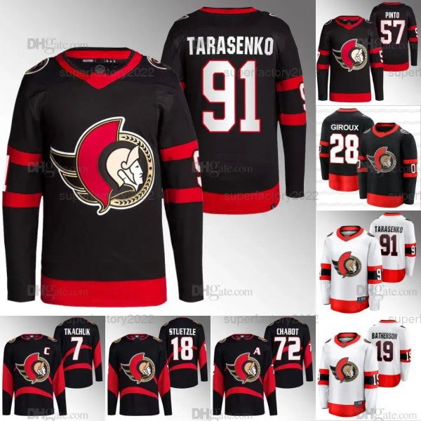 UOMINI DONNA DONNA DONNA GIOVANI OTTAWA'SENATORI'''91 Vladimir Tarasenko Jersey Brady Tkachuk Claude Giroux Thomas Chabot Anton Forsberg Holden Drake