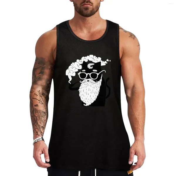 Herren-Tanktops Whiskers And Pipe Top Gym T-Shirts