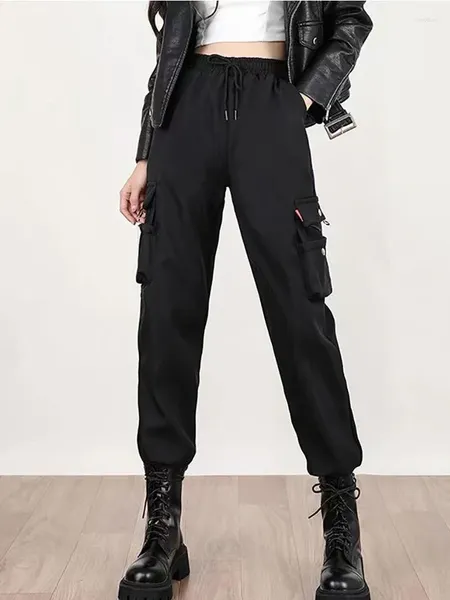Мужские брюки-карго, женские повседневные облегающие черные спортивные мешковатые леггинсы Harlan
