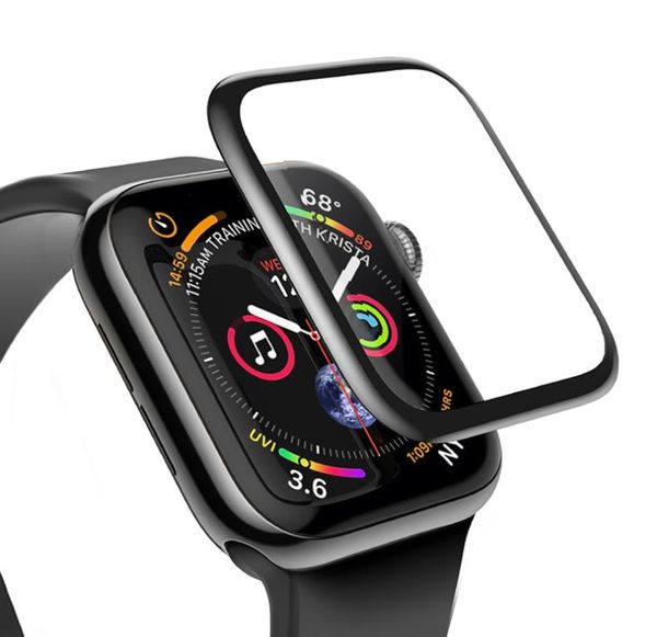 Protetor de tela de vidro temperado com cola completa 3D para Apple Watch 42mm 38mm 40mm 44mm antiarranhões para iWatch Series 1 2 342091246