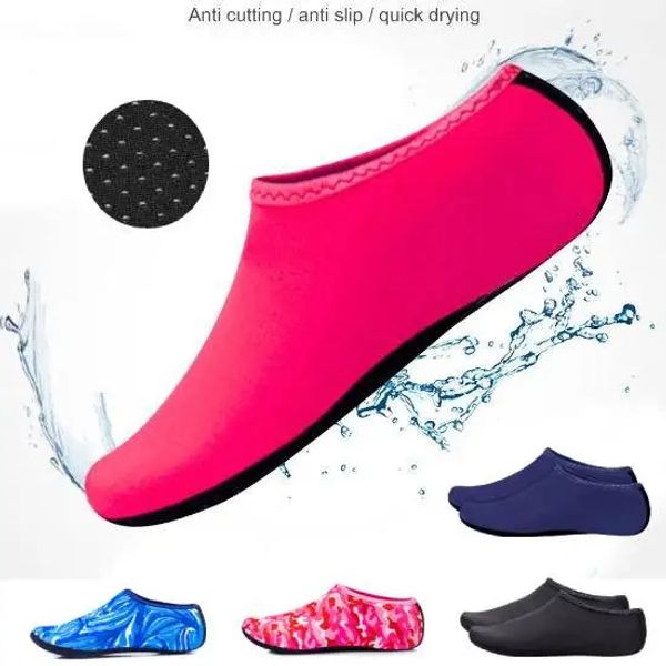 Unisex-Wasser-Anti-Rutsch-Sportschuhe, Schwimm- und Tauchsocken, Sommer-Aqua-Strandsandalen, flache Schuhe, Damen-Socken zur Gewichtsabnahme am Meer, 240314