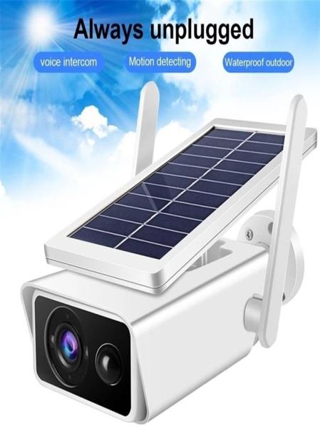 Câmeras IP 3MP Bateria Solar Alimentada WiFi Vigilância Segurança À Prova de Intempéries 66 PIR Alarme Visão Noturna ICSEE 2210227086937