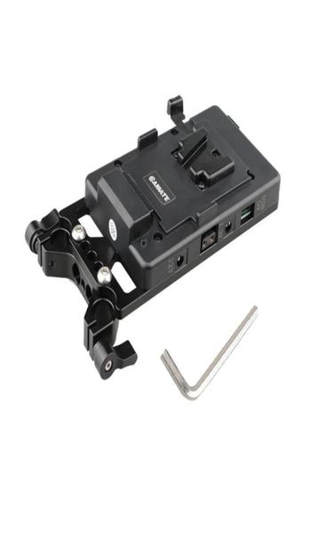 Divisor de fonte de alimentação da placa de montagem CAMVATE V Lock com braçadeira de haste de 15 mm Código do item C15242386218