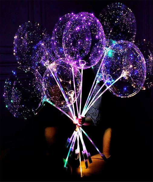 18-Zoll-Ballon transparent bunte LED-Ballon-Lichterkette Kinderparty8651373