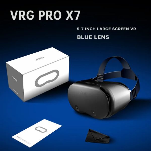 Cihazlar VRG Pro X7 Realidade Sanal 3D Gözlükler Kutu Stereo Kask IOS Android Glasses Akıllı Telefon VR Brille