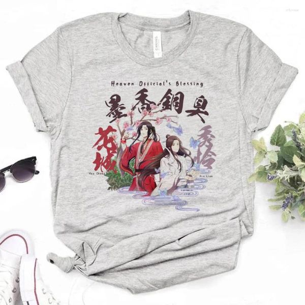 Kadın Tişörtleri TGCF Gömlek Kadın Yaz Tasarımcısı Manga T-Shirts Kadın Anime Y2K Giysileri