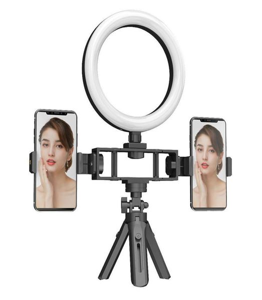 K316 Selfie Ring Fill Light Supporto per treppiede Dimmerabile per cellulare Video Lampada di riempimento per trucco K320 K3156006424