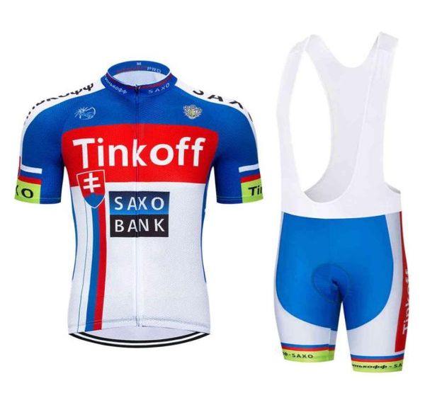 Homens039s fatos de treino direto da fábrica Saxobank Tinkoff Bikes JerseysQuickDroog Ropa Ciclismo RoupasRespiração Esportes Pano7655703